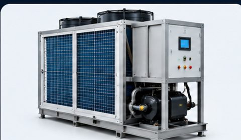 Process water chiller for bottling plant